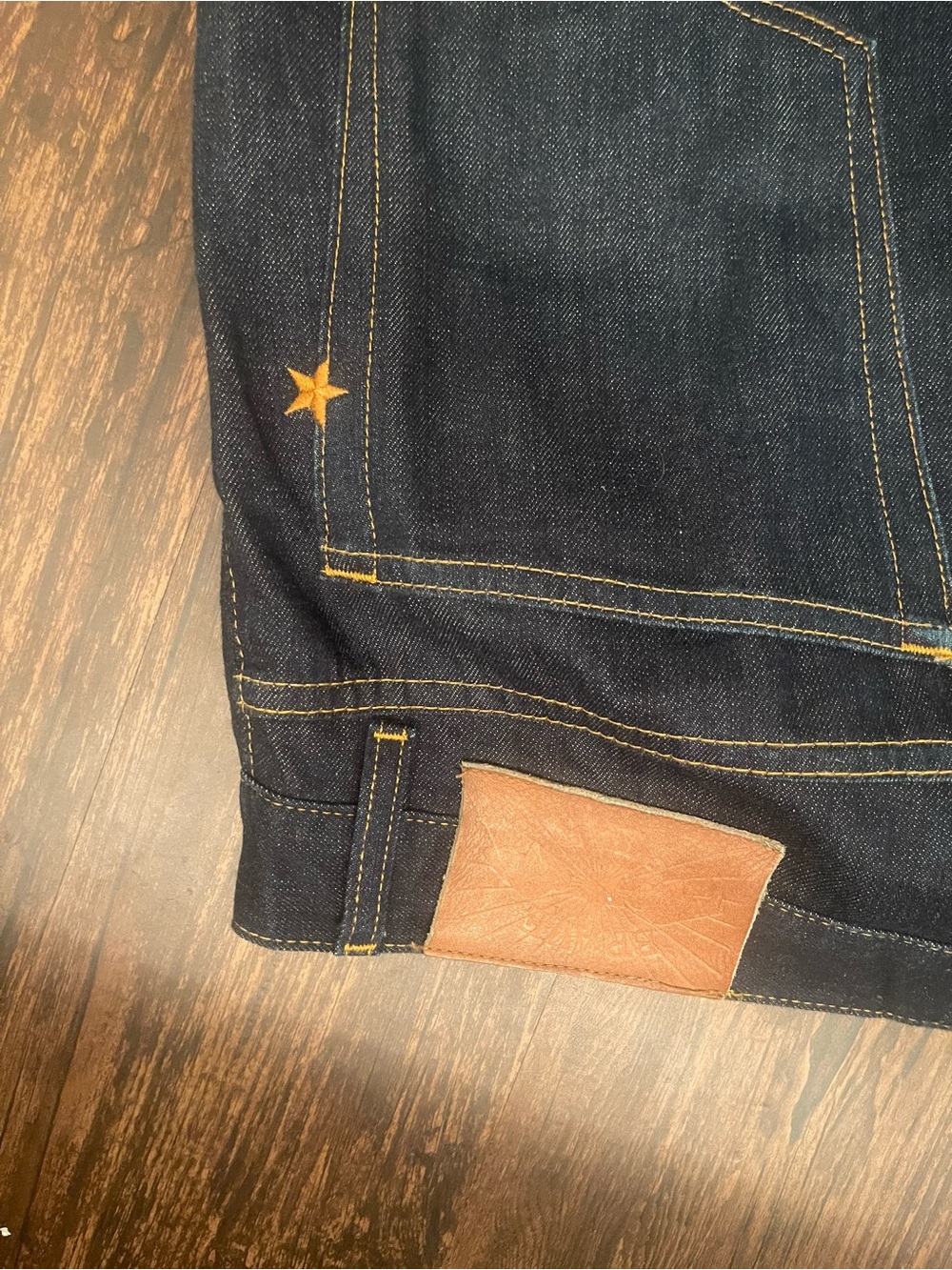 Brave Star Selvedge Denim Jeans – Slim Straight – 34 Waist – Raw Indigo - Picture 3 of 5